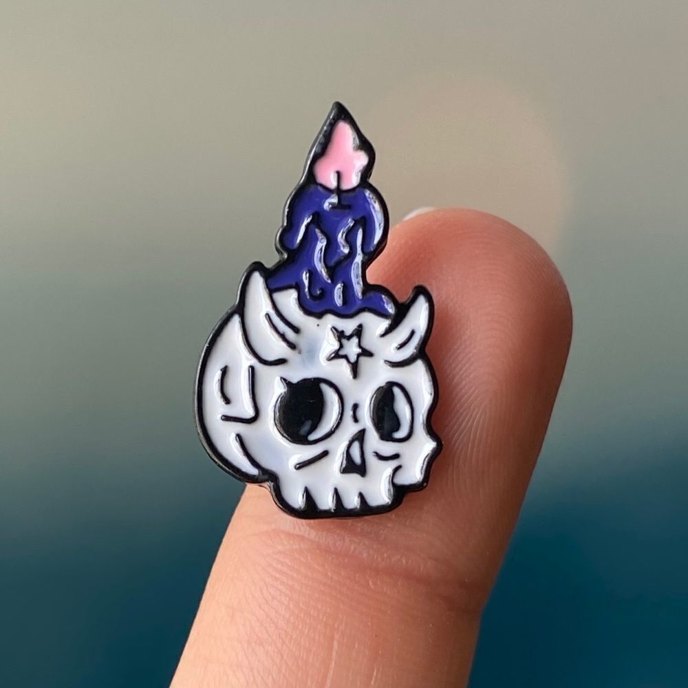 Evil Candle Enamel Pin/ Brooch Lapel